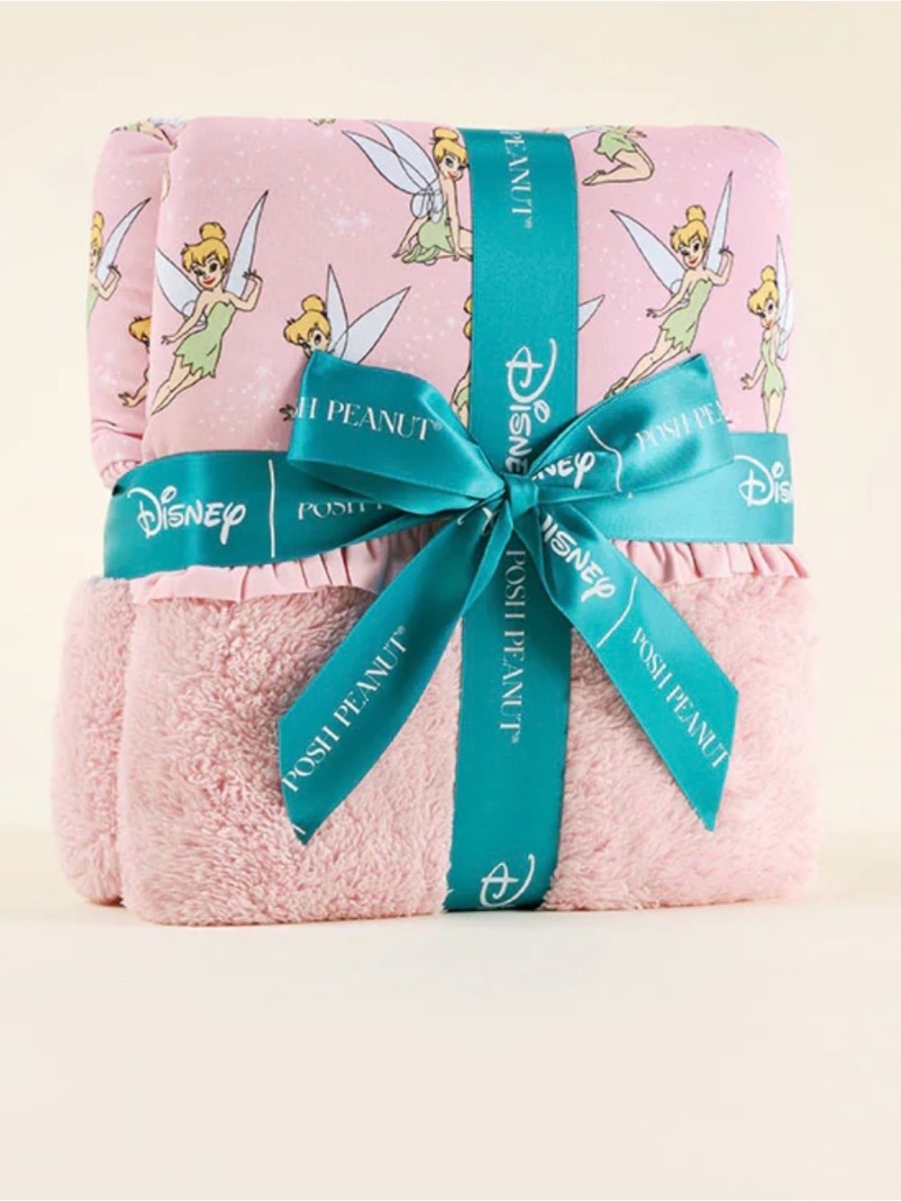Posh Peanut Pink Tinker Bell Plush Baby Blanket